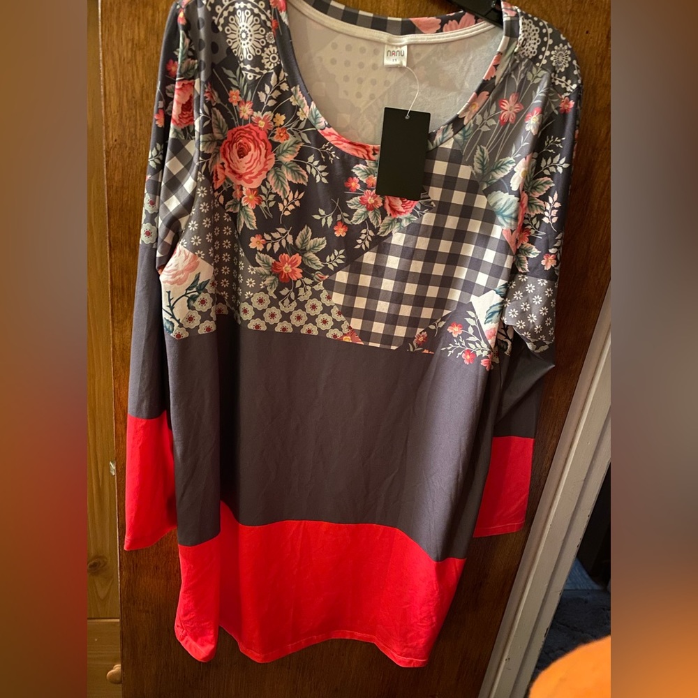 NWT Nanu 3/4 sleeve tunic shirt - Picture 12 of 13